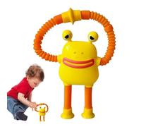 Animal Pop Tubes, Frog-Themed Sensory Fidget Toy, Telescopic Suction Cup Play Tube for Toddler, Educational Stretch Toy for Kids, Boys, Girls, Classroom, Travel, 1 Piece