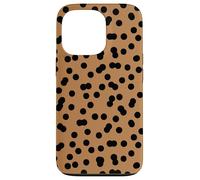 Animal Print Camel and Black Polka Dots Abstract Polkadots Carcasa para iPhone 13 Pro