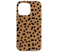 Animal Print Camel and Black Polka Dots Abstract Polkadots Carcasa para iPhone 14 Pro Max