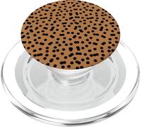 Animal Print Camel and Black Polka Dots Abstract Polkadots PopSockets PopGrip para MagSafe