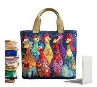 Animal Print Quilted Purse - Spacious Women Tote for Organizing Belongings, Enhancing Convenience with Soft Yet Sturdy Design, Multi Purpose Handbag for Office Travel College School Hospital Nurse