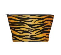 Animal Print Tigre Negro Dorado, Bolsa de artículos de tocador Bolsa de Maquillaje Bolsa de cosméticos Bolsa de artículos de tocador de Viaje portátil