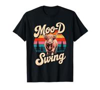 Animal Puns Moo-D Swing - Vaca Divertida Camiseta