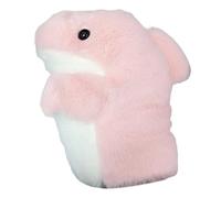 Animal Puppet, Shark Toy, Magenta Light Gray, Soft Plush, Cartoon Glove, Interactive Play, Storytelling Aid, Lightweight, Hand Movement, for Creative Learning, Parent Teacher