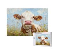 Animal Puzzle 500 Piezas,Rompecabezas Adultos de Madera,Ganado De Las Tierras Altas Puzzles Juegos Divertidos/Relajantes/Desafiantes para Adultos,como Regalo para Amigos y Seres Queridos M-1052