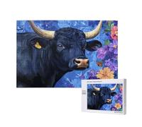 Animal Puzzle 500 Piezas,Rompecabezas Adultos de Madera,Ganado De Las Tierras Altas Puzzles Juegos Divertidos/Relajantes/Desafiantes para Adultos,como Regalo para Amigos y Seres Queridos M-445