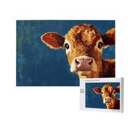 Animal Puzzle 500 Piezas,Rompecabezas Adultos de Madera,Ganado De Las Tierras Altas Puzzles Juegos Divertidos/Relajantes/Desafiantes para Adultos,como Regalo para Amigos y Seres Queridos M-389