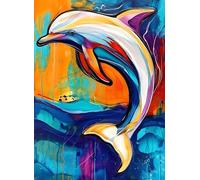 Animal Puzzle de 5000 Piezas para Adultos, Puzzle Delfín Rompecabezas Adultos Pieza de Madera Juegos, Obra de Arte de Juego de Rompecabezas, para Decoración del Hogar Regalos 156.5x105.5cm g-636