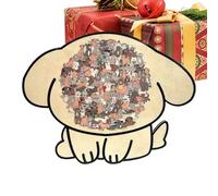 Animal Puzzle, Dog Frame Design Matching Toy, Wooden Colored Animal Jigsaw Puzzle, Ideal For Learning Activities Preschool Boy Girl Youth Adult Elderly Friend