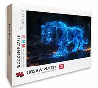 Animal Puzzle Madera, LeóN Puzzle 5000 Piezas Adultos con Compact Box 156x105cm, Rompecabezas Desafiante, Juegos de Rompecabezas Creativos para Hombres Mujeres Adolescente, Regalos para niñas, 4-7229