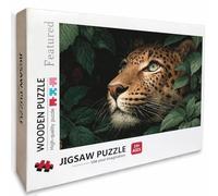 Animal Puzzle Madera, Leopardo Puzzle 5000 Piezas Adultos con Compact Box 156x105cm, Rompecabezas Desafiante, DIY Juegos de Rompecabezas Creativos para Hombres Mujeres, Decoración Verano, 4-9293
