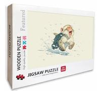 Animal Puzzle Madera, Lindo Puzzle 1000 Piezas Adultos con Compact Box 75x50cm, Rompecabezas Desafiante, DIY Juegos de Rompecabezas Creativos para Hombres Mujeres, Decoración Verano Regalo, 4-8890