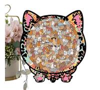 Animal Puzzles - 135-Piece Cat Board Puzzle, Wooden Jigsaw Game for Kids, Educational Puzzle Set, Brain-Training Activity with Framed Design, Fun Learning Toy for Boys, Girls and Youth