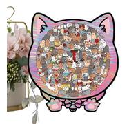 Animal Puzzles - 135-Piece Cat Board Puzzle, Wooden Jigsaw Game for Kids, Educational Puzzle Set, Brain-Training Activity with Framed Design, Fun Learning Toy for Boys, Girls and Youth