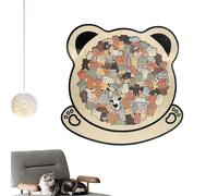 Animal Puzzles - Dog Framed Matching Toy | Wooden Colored Animal Jigsaw Puzzle Suitable For Adult Youth Elderly Friend Preschool Tabletop Home Decor Kindergarten