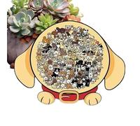 Animal Puzzles - Dog Framed Matching Toy | Wooden Colored Animal Jigsaw Puzzle Suitable For Adult Youth Elderly Friend Preschool Tabletop Home Decor Kindergarten