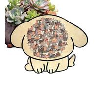 Animal Puzzles - Dog Framed Matching Toy | Wooden Colored Animal Jigsaw Puzzle Suitable For Adult Youth Elderly Friend Preschool Tabletop Home Decor Kindergarten