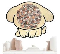 Animal Puzzles - Dog Framed Matching Toy, Wooden Colored Animal Jigsaw Puzzles | for Adult Youth Elderly Friend Preschool Tabletop Home Decor Kindergarten and Others