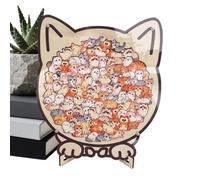 Animal Puzzles for Adults - Animal Tabletop Ornament | Framed Wood Puzzle for Adults Home Indoor Living Room Study Bedroom Shelf Display