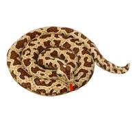 Animal Relleno de Serpiente 74.8 '' Long Python Snake Plush Llughike Llughled Plush Soft Snakes Fake Fake Snakes para Abril Fool Day Props Brown, Soft Toys