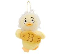 animal relleno del pato de la historieta, llavero de la felpa del pato | Relleno y suave llavero de juguete portátil con forma de Animal, accesorios para