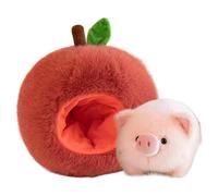 Animal relleno rosa - Cojín de peluche rosa suave, juguete de peluche de animales rosas, forma de fruta, decoración de habitación, decoración del hogar, juguete de peluche para Navidad cumpleaños