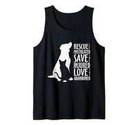 Animal Rescue Adopta la adopción de perros y gatos de crianza Camiseta sin Mangas