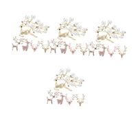 Animal Rhinestones Brooch Elk Breastpins Party Supplies Christmas Badge Pin Holiday Pins The Sweater Brooches Alloy