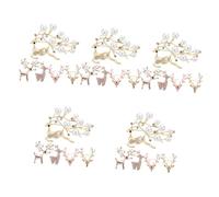 Animal Rhinestones Brooch Elk Breastpins Party Supplies Christmas Badge Pin Holiday Pins The Sweater Brooches Alloy