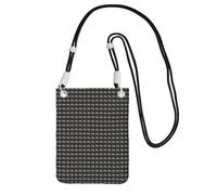 Animal Rhino - Bolso cruzado para teléfono con estampado de rinoceronte para mujeres y hombres, ligera, impermeable, a la moda, Black, Talla única