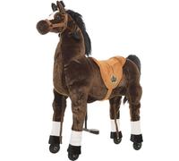 animal riding Amadeus ARP002L - Caballo para Montar a Partir de 8 años, Altura del sillín 80 cm, Caballo marrón