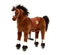Animal Riding ZRP002S Caballo de Montar Amadeus (para niños a Partir de 3 años, Altura de la Silla 56 cm, con Ruedas) ARP002S, marrón, S