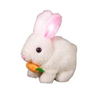 Animal robot saltador - Conejo realista, juguetes conejo, peluche conejo rebotando | Conejo saltador, conejo de Pascua, juguete electrónico, conejo simulado, divertidas figuras interactivas en
