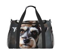 Animal Schnauzer Dog - Bolsa de viaje resistente al agua compacta para deportes, gimnasio y fin de semana para hombres y mujeres