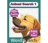 Animal Search 1: Word Searches with Easy to Read Print about land, sea, air, animals and More | 8.5x11 inches, 133 pages | 100+ Puzzle … Gift for Vacation, Holidays, and Free Time