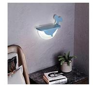 Animal Shape Dimmable Wall Lamp 12w Dinosaur Rabbit Whale Children Room Light Wall LED with Shelf for Phone Book (Color : CType3colordimmable) (Dtype3colordimmable)