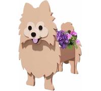 Animal Shaped Flower Pots Dog Planter Plant Pots Succulent Planter with Drainage Hole Plant Pots Can Be Glasses Holder & Pen Holder For Home Office(H)