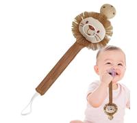 Animal-Shaped Pacifier Clip Holder, Toddler Teething Rings Strap Clip, Anti-Lost Nipple Strap For Pacifiers, Teethers, And Hiccup Towels With Secure Attachment