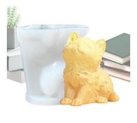 Animal Shaped Soap Molds - Silicone Casting Molds | Epoxy Resin Moulds | Reusable Plaster Moulds for Wedding Home Table Decor, 3D Cat Dog Candle Making Supplies, Silicone Mold for Festive Ornaments