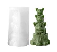 Animal Silicone Molds - 3D Cute Reusable Mould, Stackable Animal Candle Casting Tool with Flexible Nonstick, Sturdy Detailed Sculpting Trays, Ideal for Holiday Birthday Party