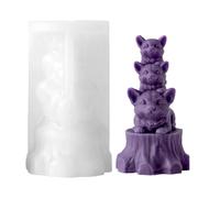 Animal Silicone Molds - Molds 3D Stackable Cute Reusable Mould | Silicone Candle Mold For Holiday, Birthday, Fiesta, Office, Home, Room, Desk, Desktop, Weekday, School, Dormitory & Apartment Crafts