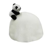 Animal Snow Ski, Thick Soft Knitted Panda Ha, Helmet Decoration, Funny Winter Helmets Cover for Snowboarding, Skiing, Riding, Outdoor, Slopes, Holidays, Costume, Safety Fun