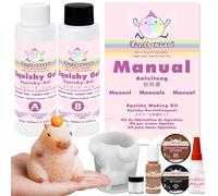 Animal Squishy Craft Set Capybara Molde de Silicona líquida Flocado Polvo Pigmento Pasta