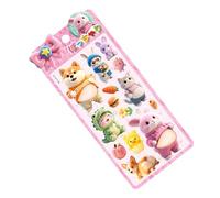 Animal Sticker Pack, 3D Cartoon Decals, lindo Mini Stickers, Belly Animal Decorative Stickers, for Laptops Walls Guitar Suitcase Luggage Notebook Planner Journal Tablet Glasses Craft Use Fun