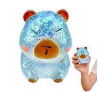 Animal Stress Toy, Capybara Glitter Ball, Sensory Squeeze Fidget with Stretch Grip, Lightweight Material with Easy Hold, Relaxing Game for Teens Kids Adults Students Workers Home School Office Party
