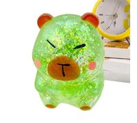 Animal Stress Toy - Cute Capybara Fidget Squeeze, Soft Glitter Sensory Hand Toy for Relaxation and Focus, Anti- Fun for Kids Teens Adults, Ideal for Classroom Travel Birthday Home Play