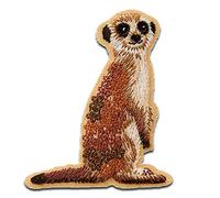 Animal Suricatas - Parches Termoadhesivos Bordados Aplique Para Ropa, Tamaño: 5,9 x 5,1 cm