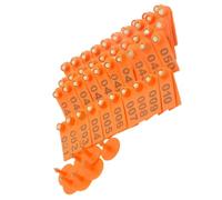 Animal Tag Set - Metal Marking Plates, Sequential Livestock Markers | 5.2x1.8 Cm Weatherproof Numbered Pieces With Easy Attachment, Efficient Labeling Tool for Courtyard Deer Rabbits Hogs Dogs