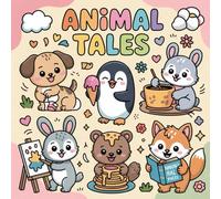 Animal Tales: Kawaii Animals Coloring Book for Kids Teens Adults, Adorable Pets and Wild Friends in Silly, Happy Scenes
