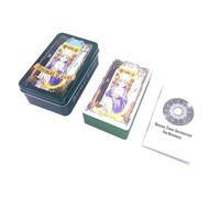 Animal Tarot Cards, Fortune Telling Deck, Adivination Tools, 3.94x2.36x1.57 pulgadas English Version Standard Tarot Decks with Paper Instructions, Spiritual Card Game